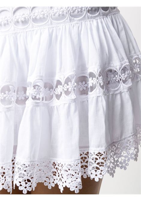Gonna mini con ricami greta in bianco Charo Ruzi Ibiza - donna CHARO RUIZ IBIZA 1989 | 201400WHT